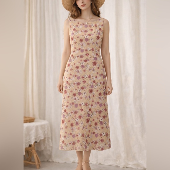 F.L.P Dresses & Skirts - Vintage F.L.P Faith Love Passion Floral Midi Dress Cottagecore size 12